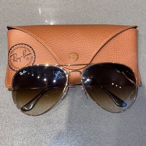 Ray-Ban Brown 58mm Aviator
